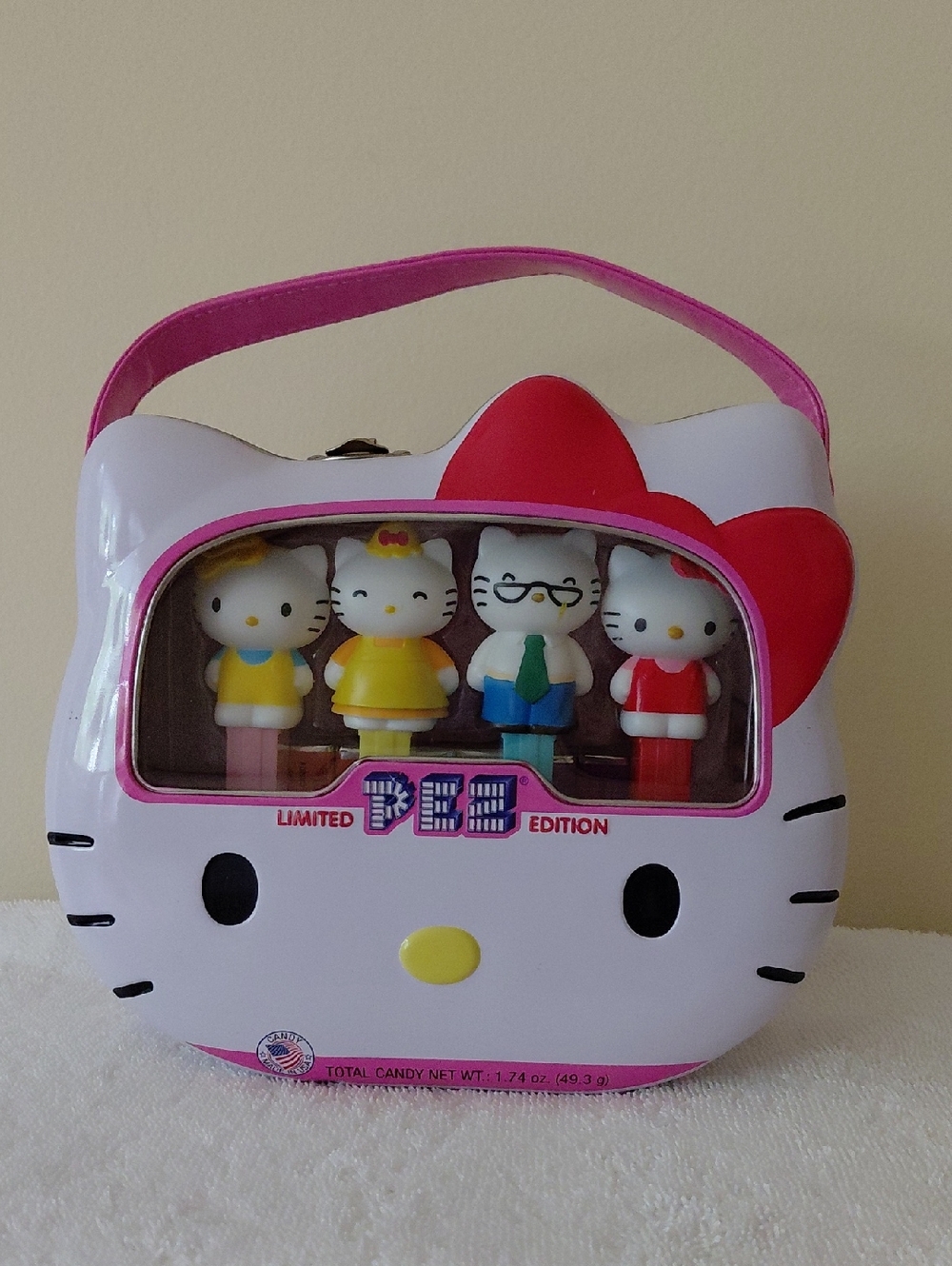Hello Kitty PEZ Collector Set - Pink, White, Yellow, Red, Blue